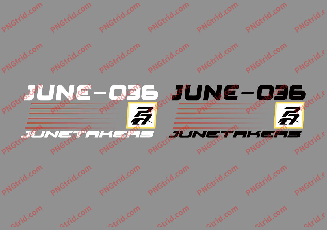 L113 JUNE-036 JUNETAKERS 美式 条纹 渐变 英文 双色PNG部落_T恤图案_透明图_白墨_图案破脑瓜部落