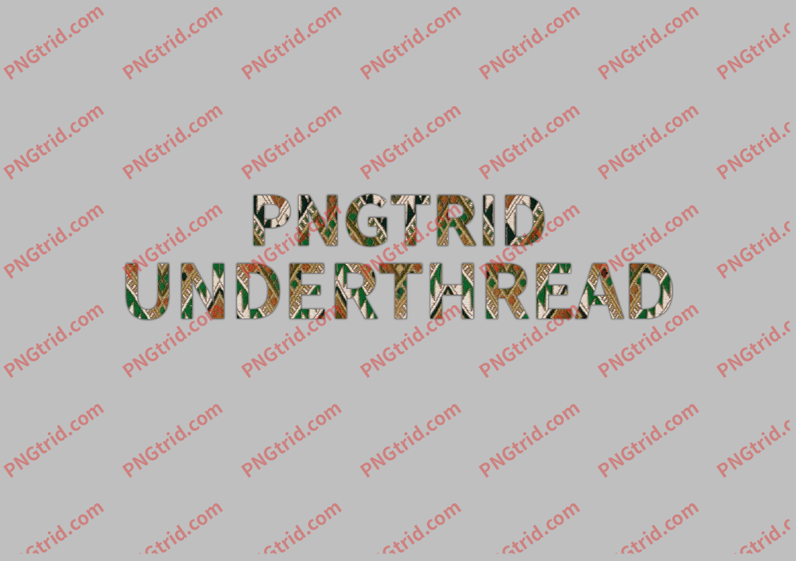 L190 PNGTRID UNDERTHREAD 极简 创意 粗体 英文PNG部落_T恤图案_透明图_白墨_图案破脑瓜部落