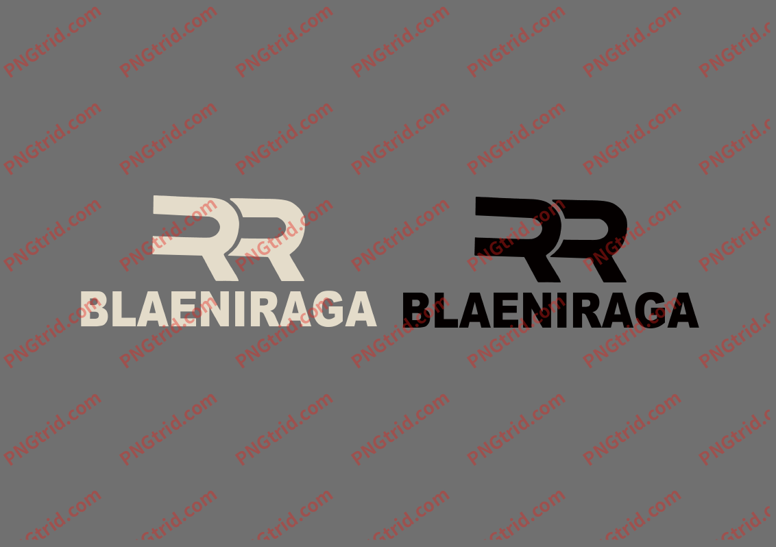 L200 BLAENIRAGA 创意 粗体 极简 英文 双色PNG部落_T恤图案_透明图_白墨_图案破脑瓜部落