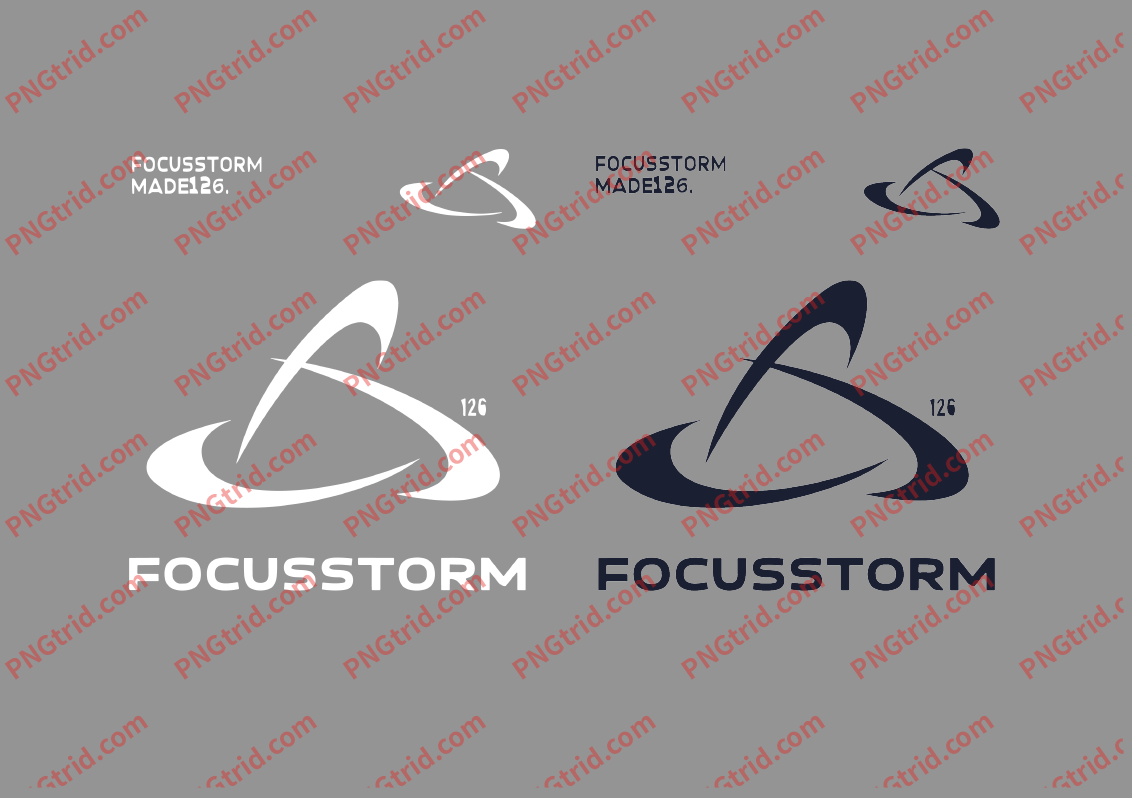 L240 FOCUSSTORM 美式 创意 个性 飞盘 英文 双色PNG部落_T恤图案_透明图_白墨_图案破脑瓜部落