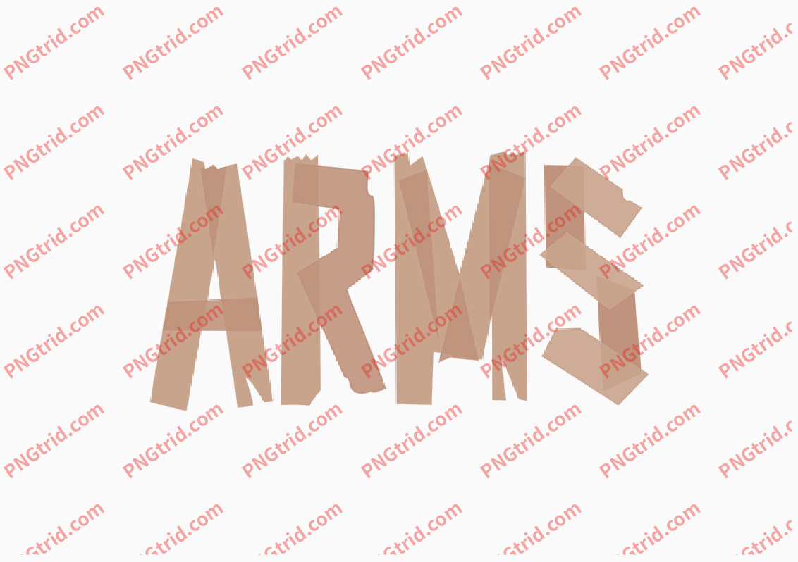 L28 ARMS 英文 极简PNG部落_T恤图案_透明图_白墨_图案破脑瓜部落