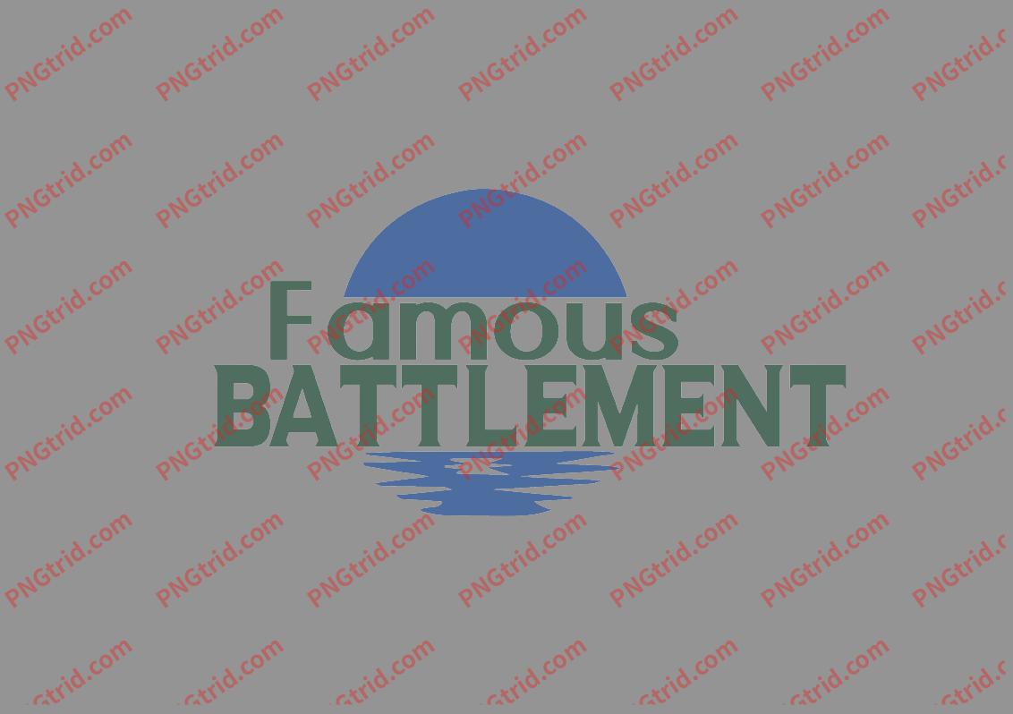 L332 Famous BATTLEMENT 创意 个性 极简 英文PNG部落_T恤图案_透明图_白墨_图案破脑瓜部落