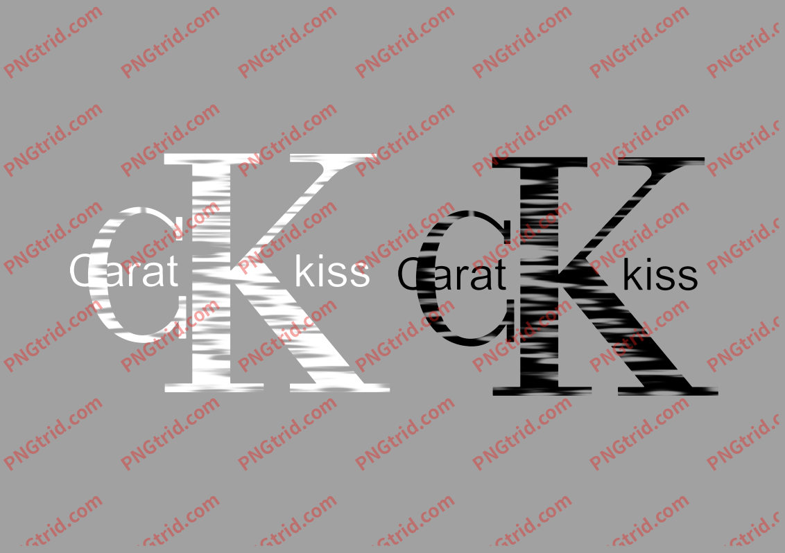 L60 CK Carat kiss 创意 简约 英文 双色PNG部落_T恤图案_透明图_白墨_图案破脑瓜部落