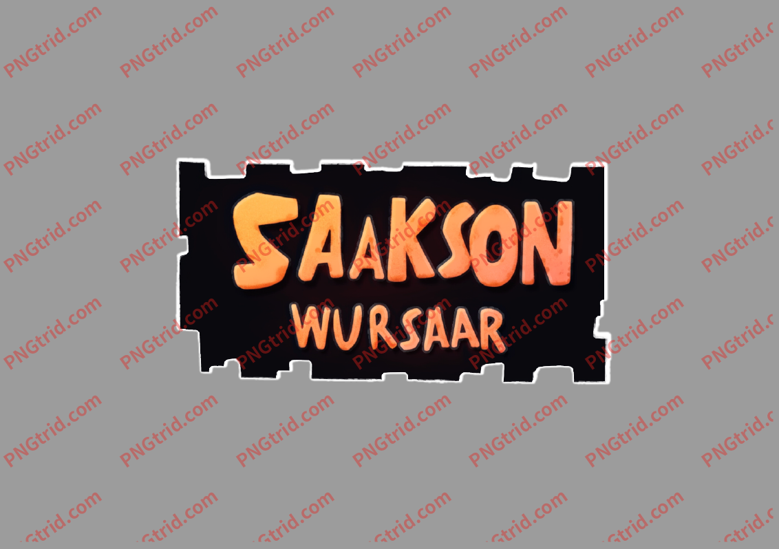 L87 SAAKSON WURSAAR 创意 个性 潮流 美式 英文PNG部落_T恤图案_透明图_白墨_图案破脑瓜部落